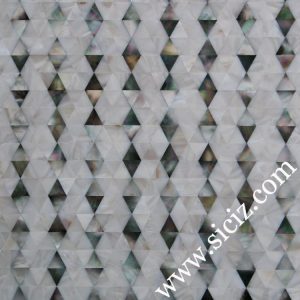 black white mixed diamond mother of pearl mosaic tile