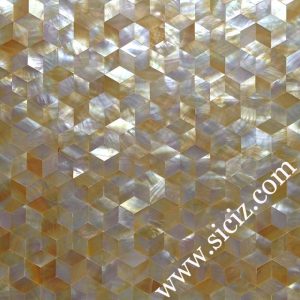 golden diamond mother of pearl mosaic tile