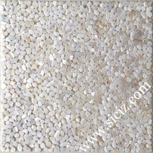 white crushed mother of pearl mosaic tile