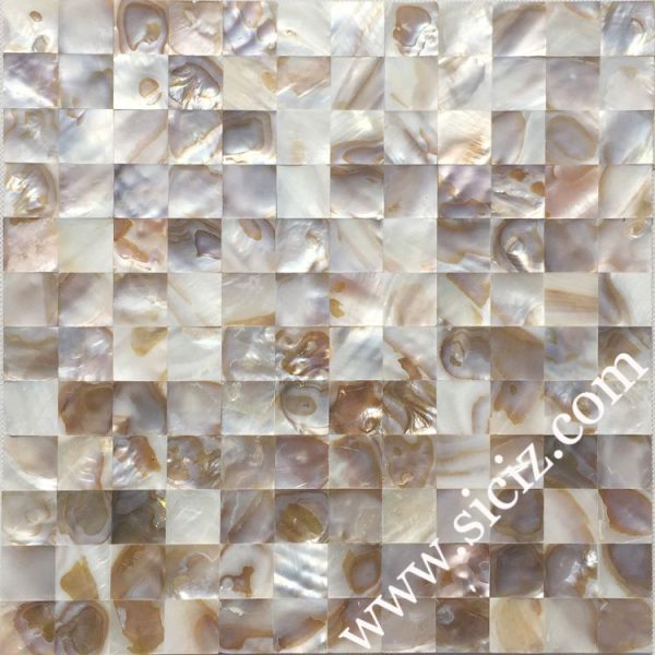 brown seamless square shell tile