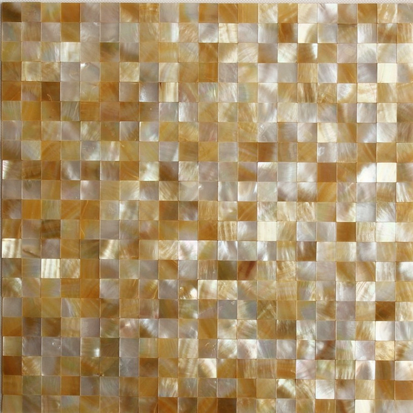 Golden Mother Of Pearl Mosaic Tile - SICIZ