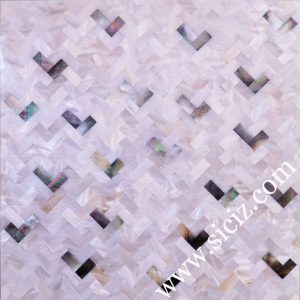 black white mixed color mother of pearl mosaic tile