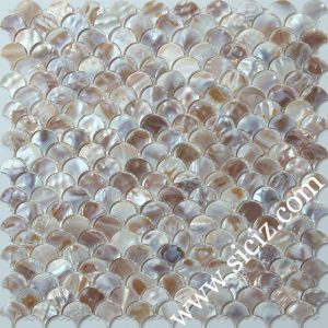 multicolored fish scale mother of pearl mosaic tile