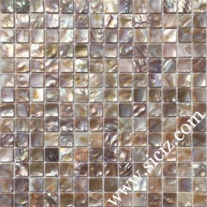 multicolored square mother of pearl mosaic tile