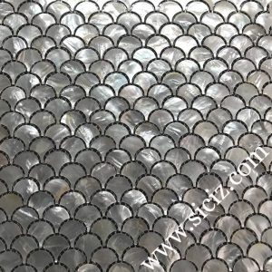 silver fish scale mother of pearl mosaic tile