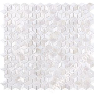 white diamond mother of pearl mosaic tile