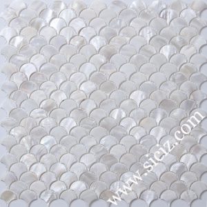 white fish scale mother of pearl mosaic tile