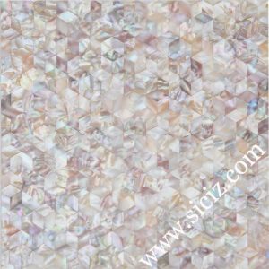 multicolored diamond mother of pearl mosaic tile