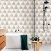 3 color mixed floral marble mosaic tile