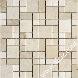 beige marble mosaic tile