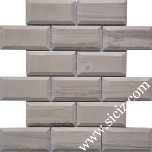 big size grey marble mosaic wall tile