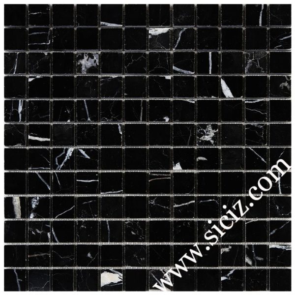 black marquina marble mosaic tile