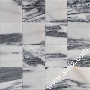 black white marble mosaic tile