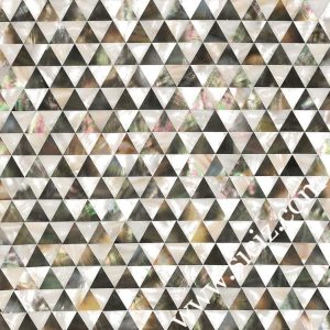 black white mixed triangle shell tile