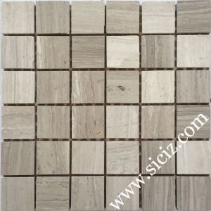 square grey marble mosaic tile