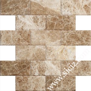 light emperador marble mosaic tile big size