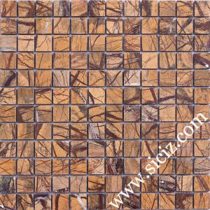 rainforest brown marble mosaic tile