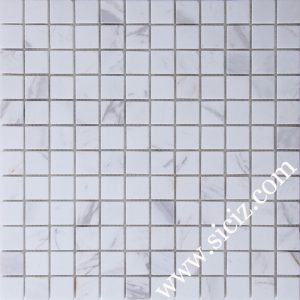 volakas marble mosaic tile