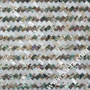 abalone white river shell mixed mop mosaic tile