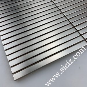 long strip stainless steel mosaic tile