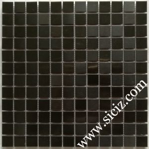 black square stainless steel mosaic tile