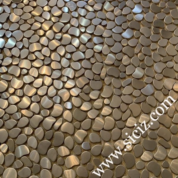 free stone style stainless steel mosaic tile