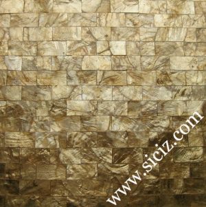 golden subway capiz shell tile