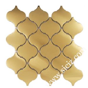 lantern shaped stainless steel mosaic tile