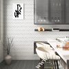 herringbone ceramic mosaic tile project