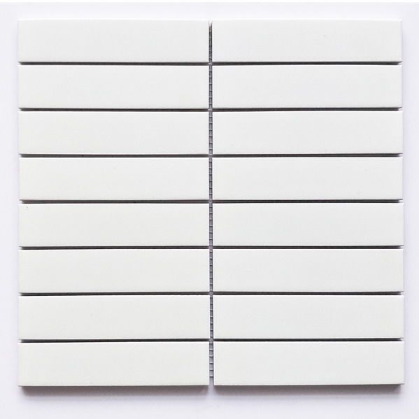white modern strip ceramic mosaic tile