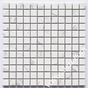 white square ceramic mosaic tile