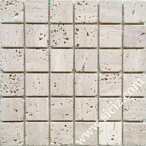 beige travertine mosaic tile