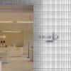 brushed rectangular stainless steel mosaic tile