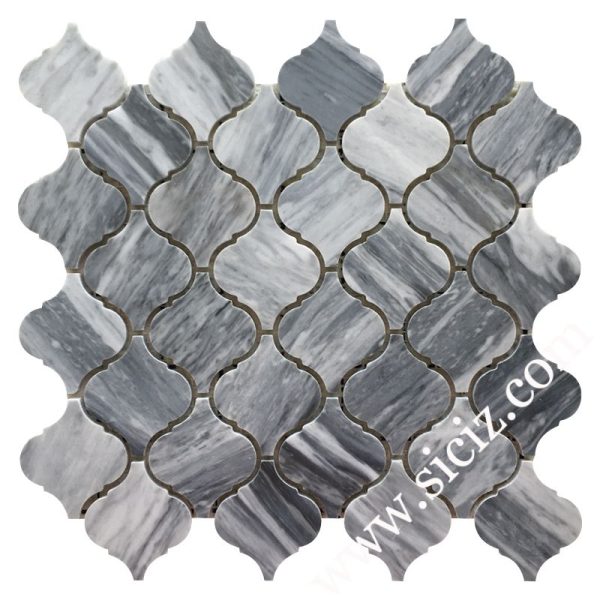 cloud grey lantern mosaic tile