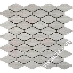 grey wood grain marble lantern mosaic tile