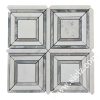 patterned square marble mosaic tile