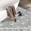 patterned square marble mosaic tile