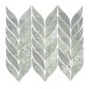 silver Willow Leaf Stainless Steel Mosaic Tile